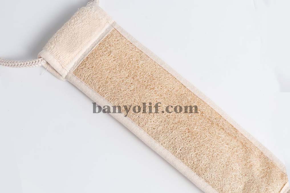 Loofah Havlulu Sırt Masaj Bandı 2030 - BATI KOZMETİK